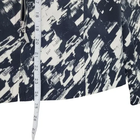212 Collection Jacket Women's Size XL Black White Abstract Splatter Paint Modern - Picture 10 of 10